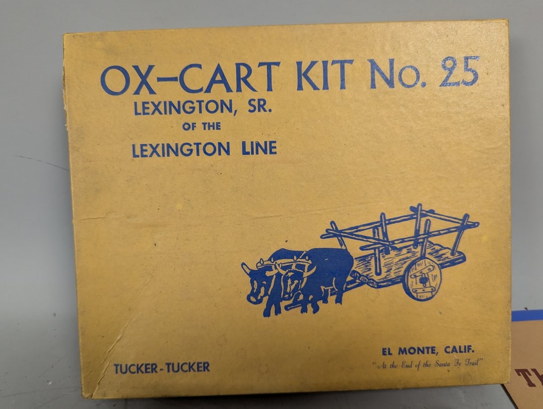 Tucker-Tucker Ox-Cart Kit No. 25 Lexington Sr Vintage Model Unassembled Rare Collectible - 2