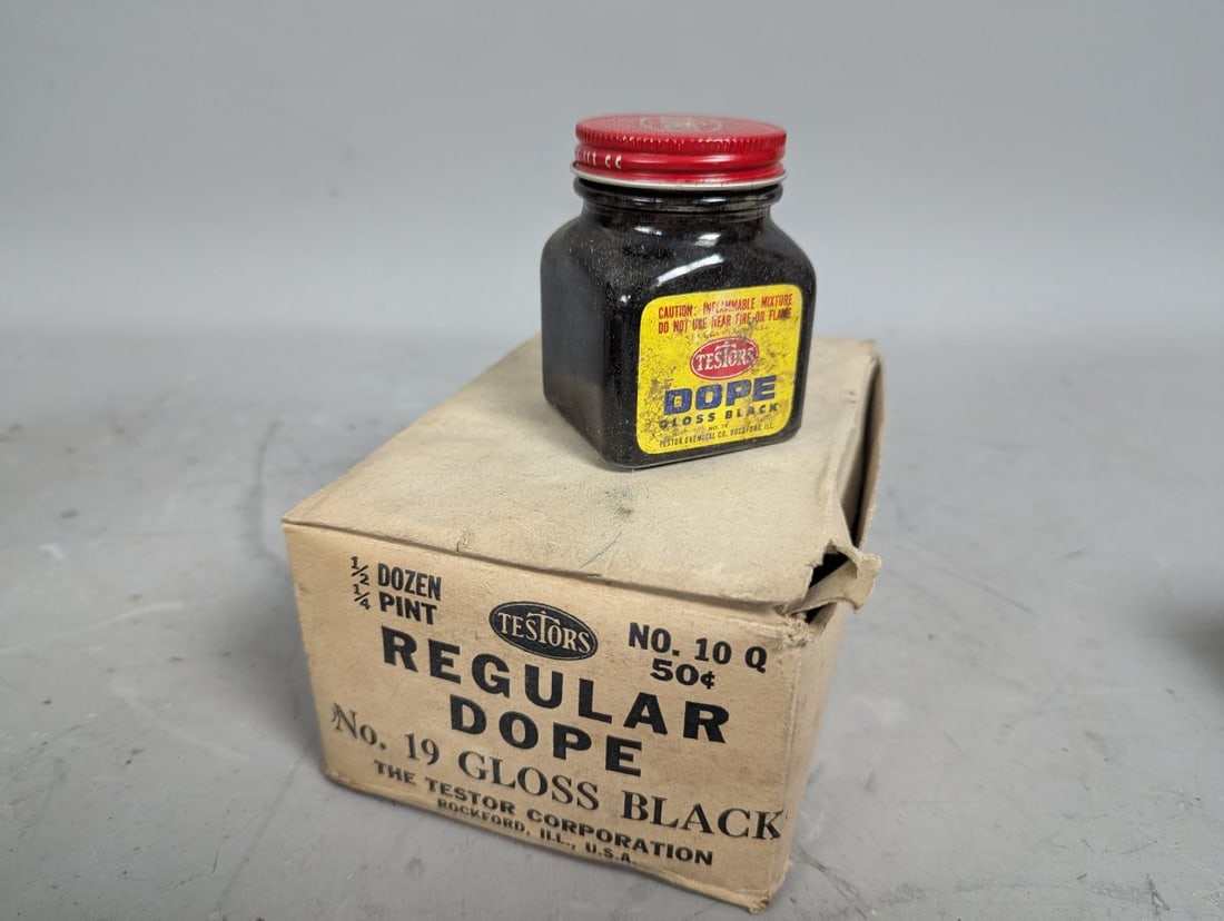 Vintage Testors Regular Dope Paint Collection 1 Dozen and 1/2 Dozen Boxes NOS - 9