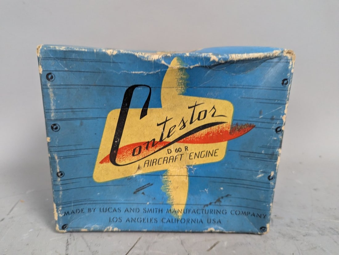 Vintage Contestor D60R Model Aircraft Engine by Lucas and Smith Mfg Co for Collectors - 6