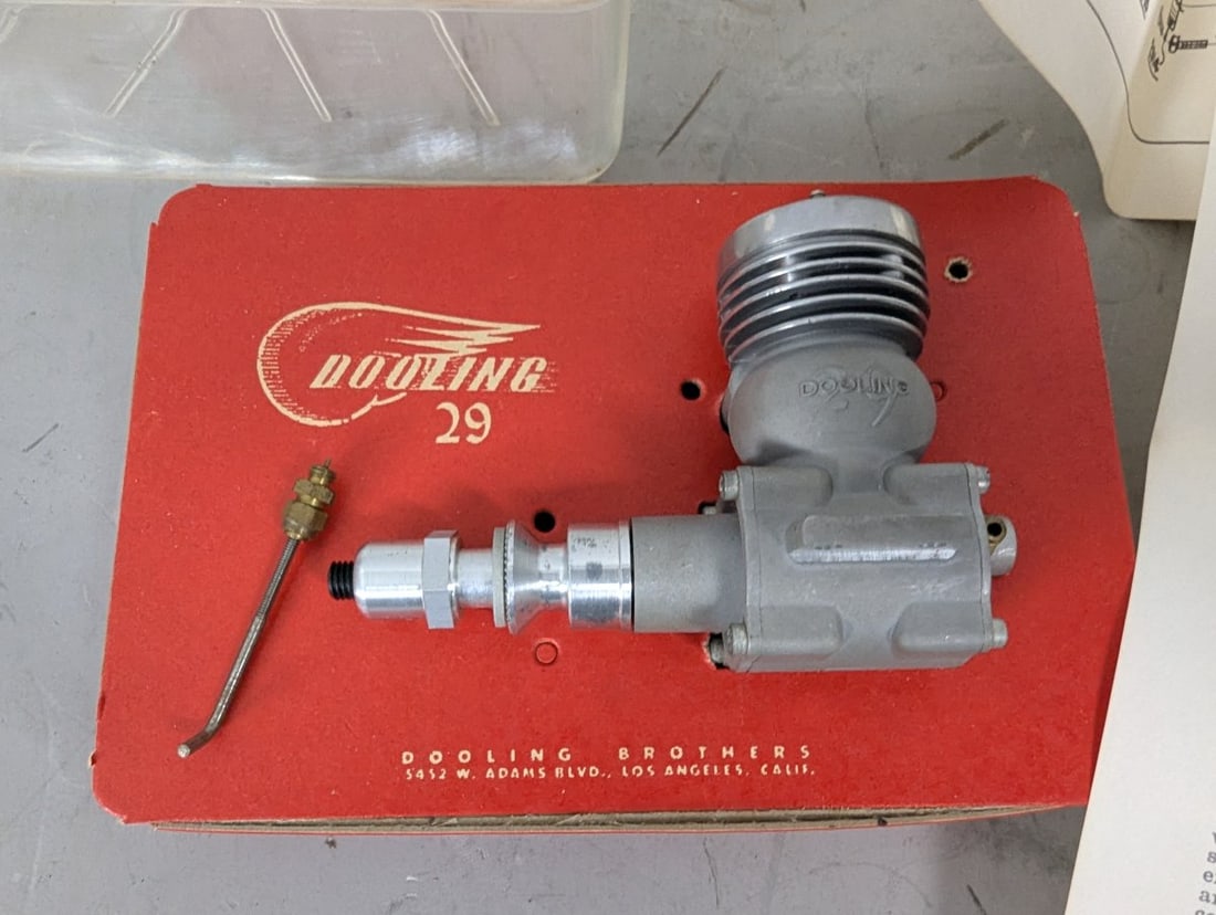 Dooling 29 Model Airplane Engine Set New Old Stock Collectors Edition - 2