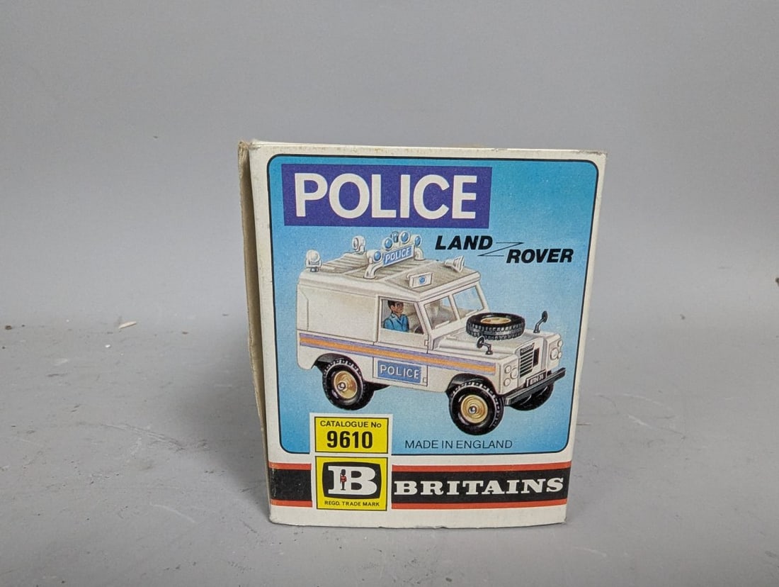 Britains Ltd Police Land Rover No 9610 Vintage Toy New Old Stock Collector's Item - 5