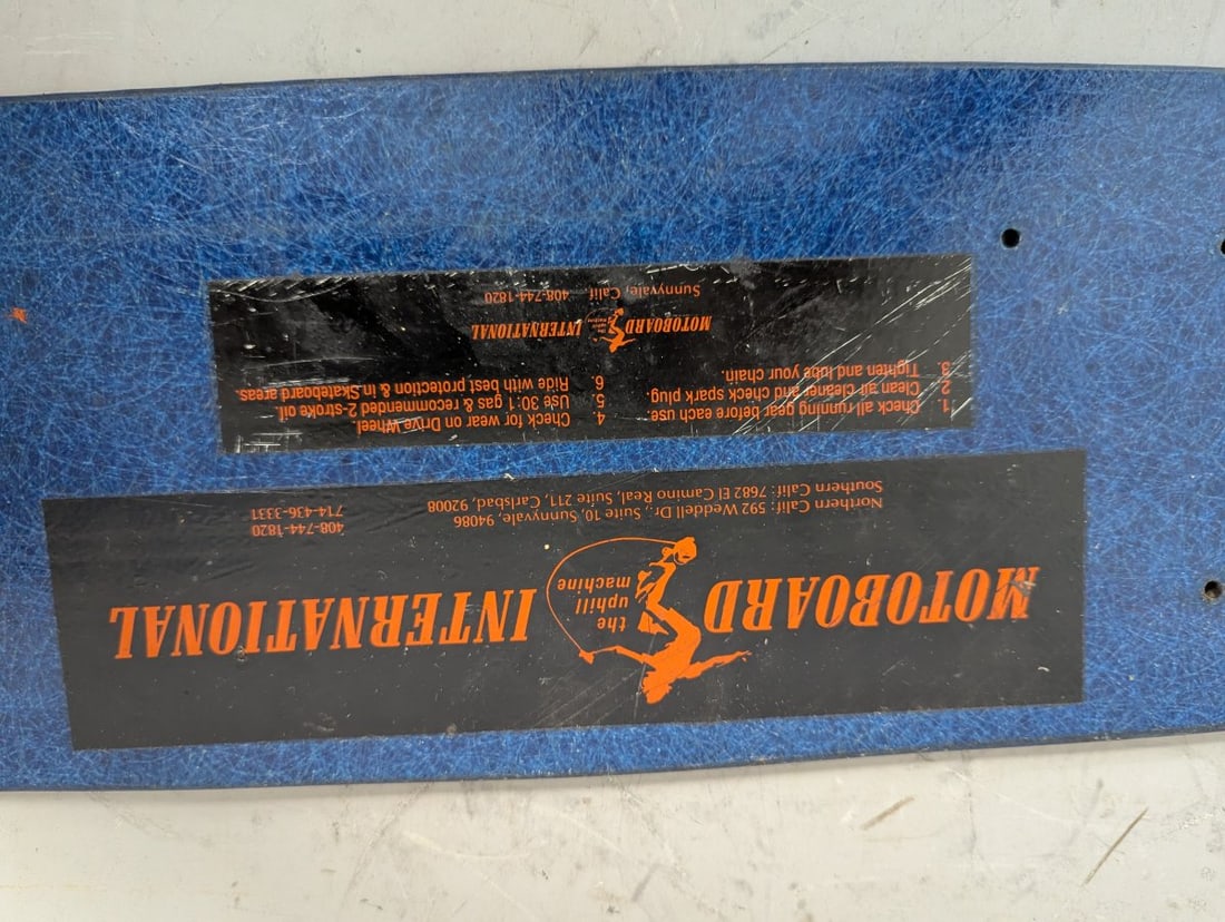 Vintage 1970s Motoboard International Skateboard Deck Rare Collectible Item - 6