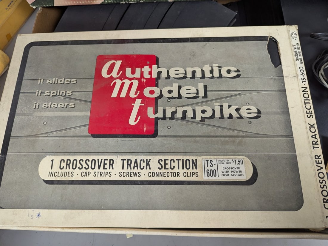 Vintage A.C. Gilbert Authentic Model Turnpike Set with Crossover Track Accessory - 5