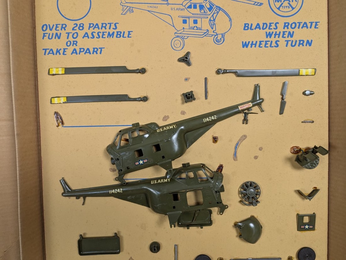 Vintage Mar Toys Fix-All Helicopter Demonstrator Store Display Rare Collectible - 3