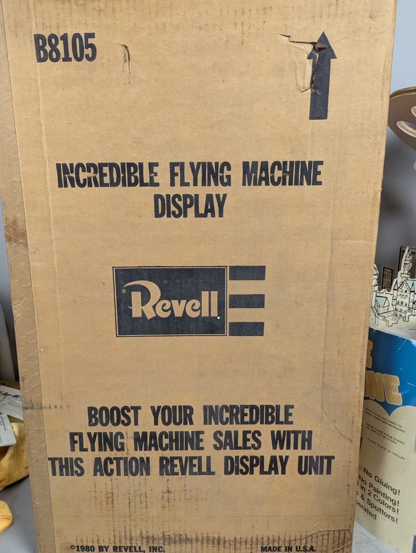 1980 Revell Incredible Flying Machine Motorized Store Display Vintage Rare Collectible - 8