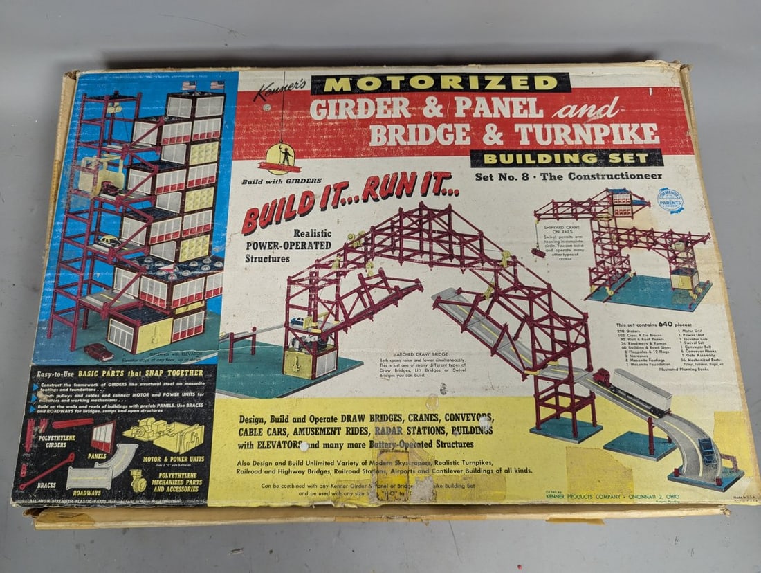 Kenner Motorized Girder & Panel Bridge & Turnpike Building Set No. 8 Construction Toy (1 of 5)
