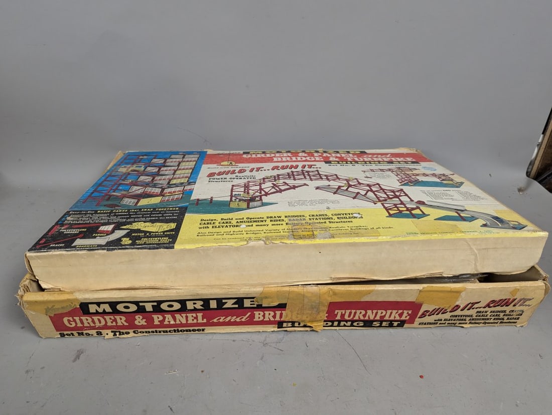 Kenner Motorized Girder & Panel Bridge & Turnpike Building Set No. 8 Construction Toy - 2