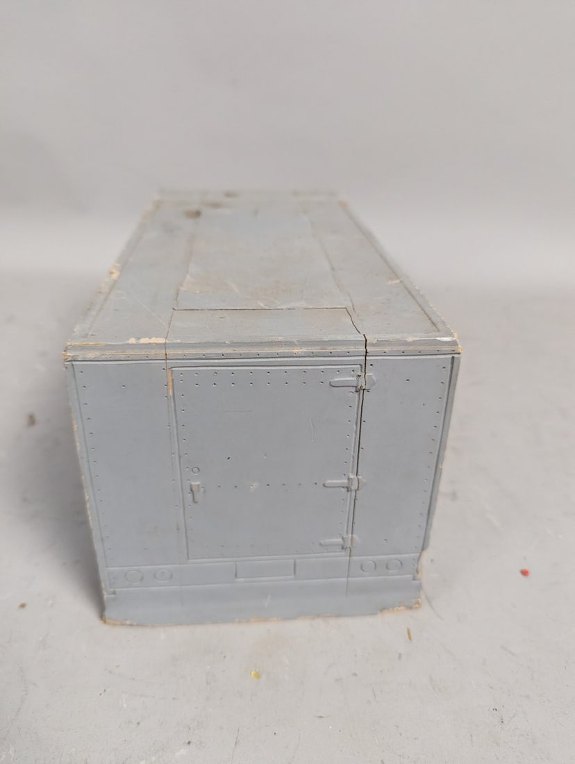 Vintage Carved Wood Toy Truck Mold Pattern Decorative Folk Art Piece - 4