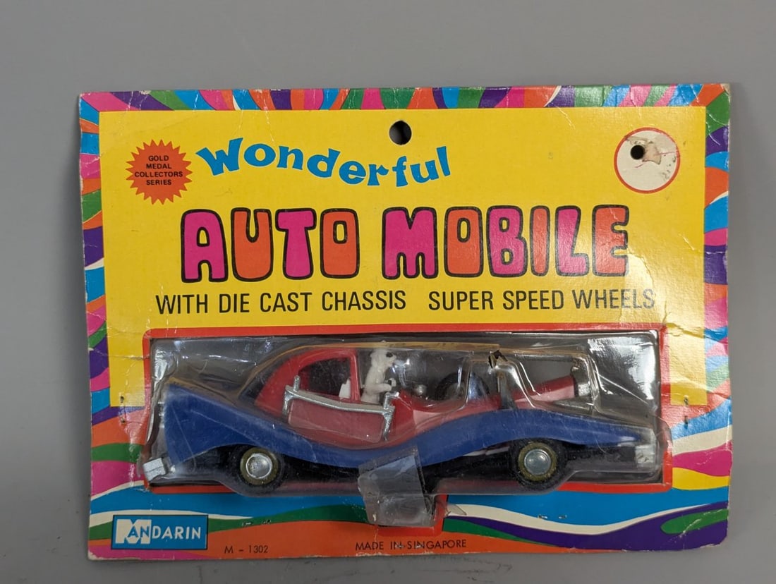 Mandarin Wonderful Auto Mobile Snoopy's Car M-1302 Die-Cast Vintage Toy Collectible - 4