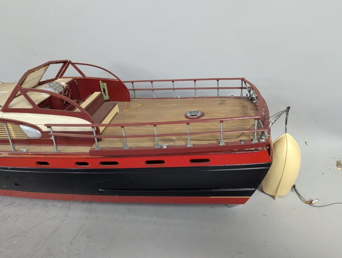 Lindberg Chris Craft Constellation Model Yacht Vintage Model Boat Parts Restoration - 4