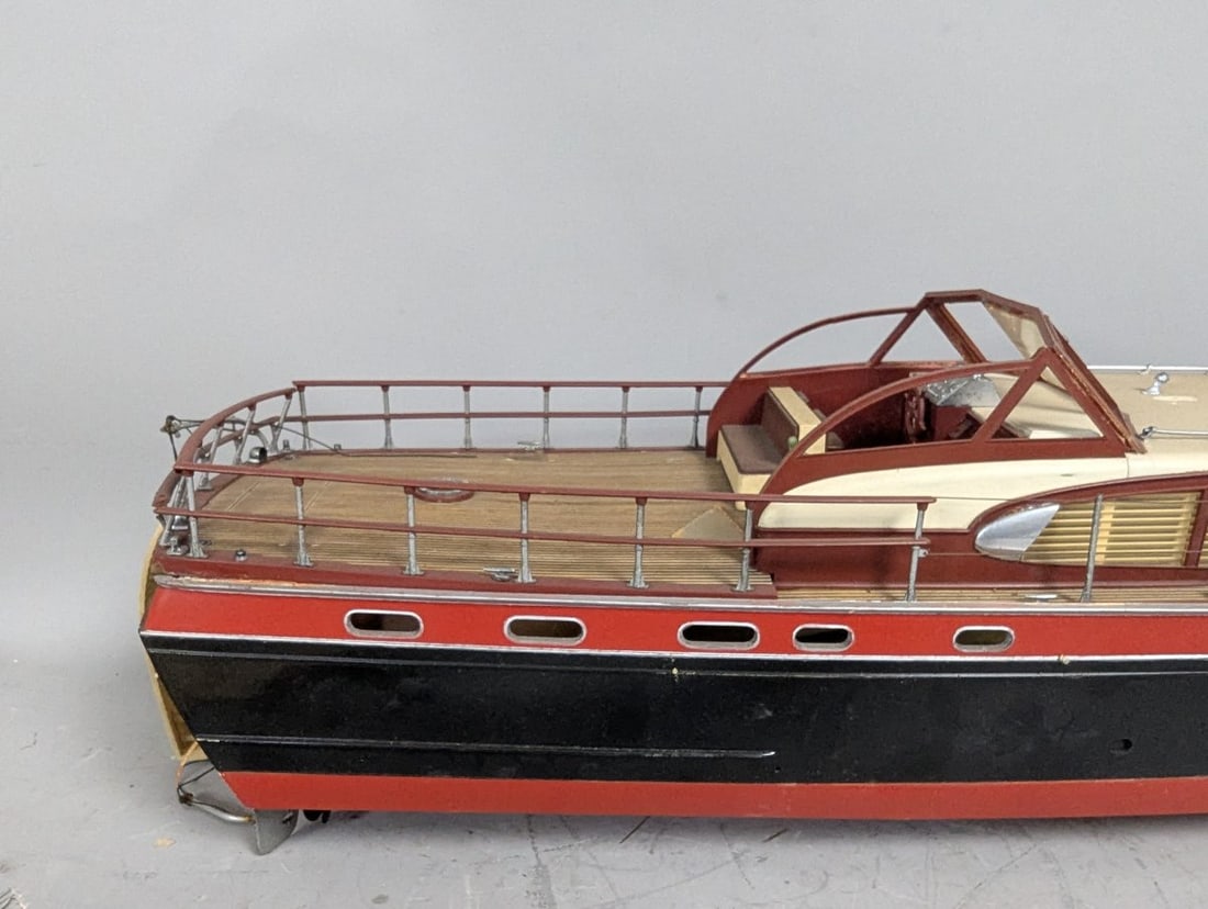 Lindberg Chris Craft Constellation Model Yacht Vintage Model Boat Parts Restoration - 6
