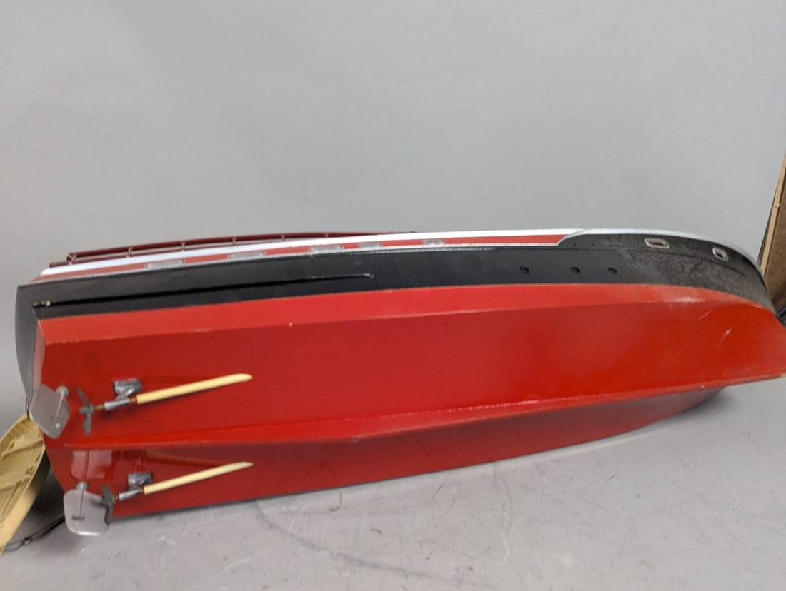 Lindberg Chris Craft Constellation Model Yacht Vintage Model Boat Parts Restoration - 8