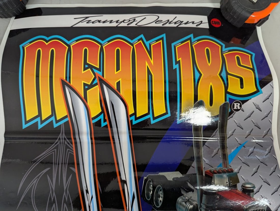 Tramp Warner Mean 18s Big Rig Model Kit Poster Kustom Kulture Art Collectible - 3