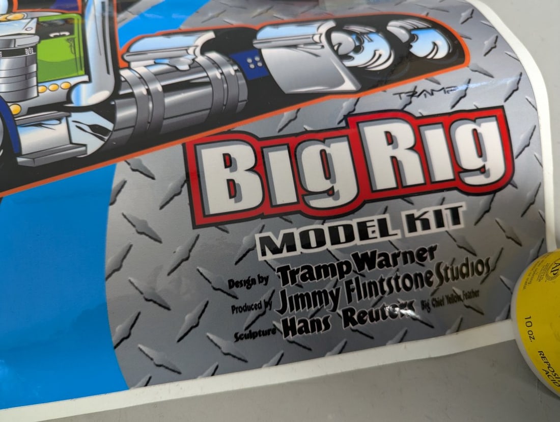 Tramp Warner Mean 18s Big Rig Model Kit Poster Kustom Kulture Art Collectible - 7