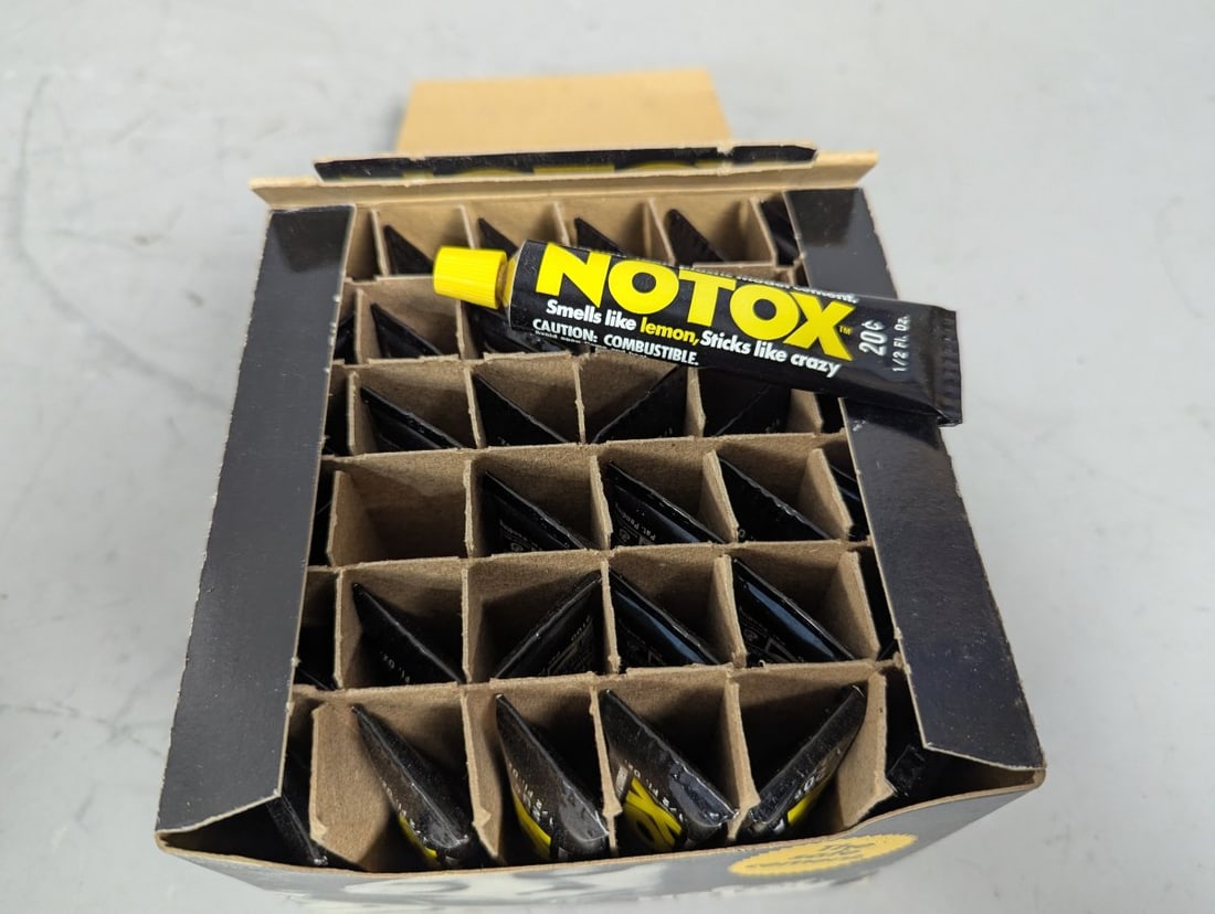NOTOX Safe Non-Toxic Plastic Model Cement Display Box Vintage General Mills Collectible - 5