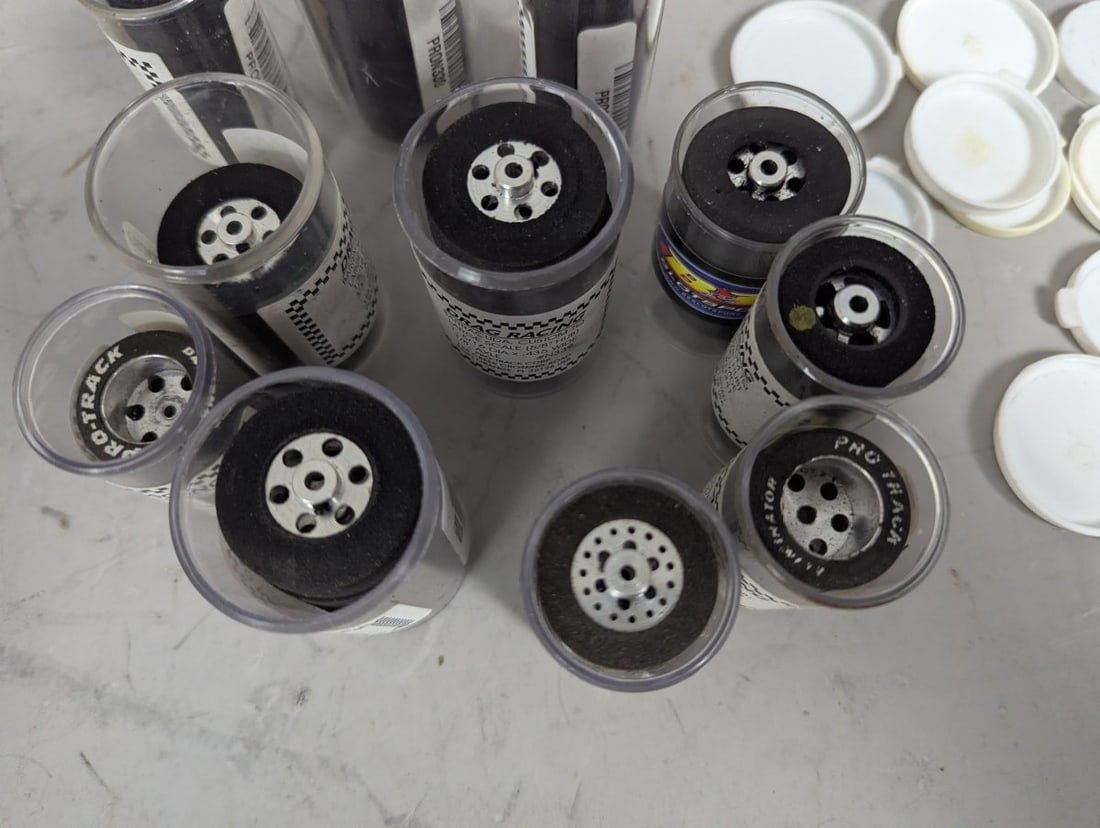 Collection of Vintage Pro-Track Slot Car Drag Racing Tires NOS for Enthusiasts - 3