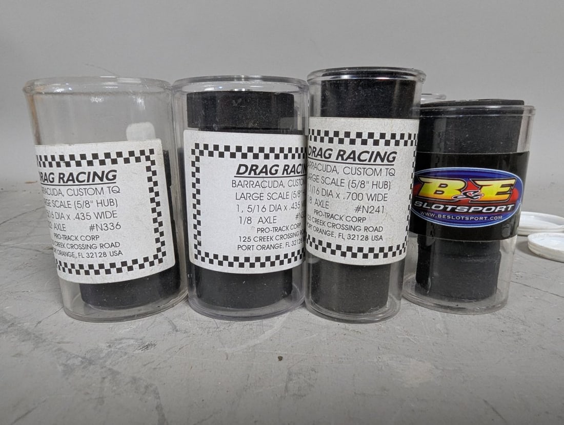 Collection of Vintage Pro-Track Slot Car Drag Racing Tires NOS for Enthusiasts - 5