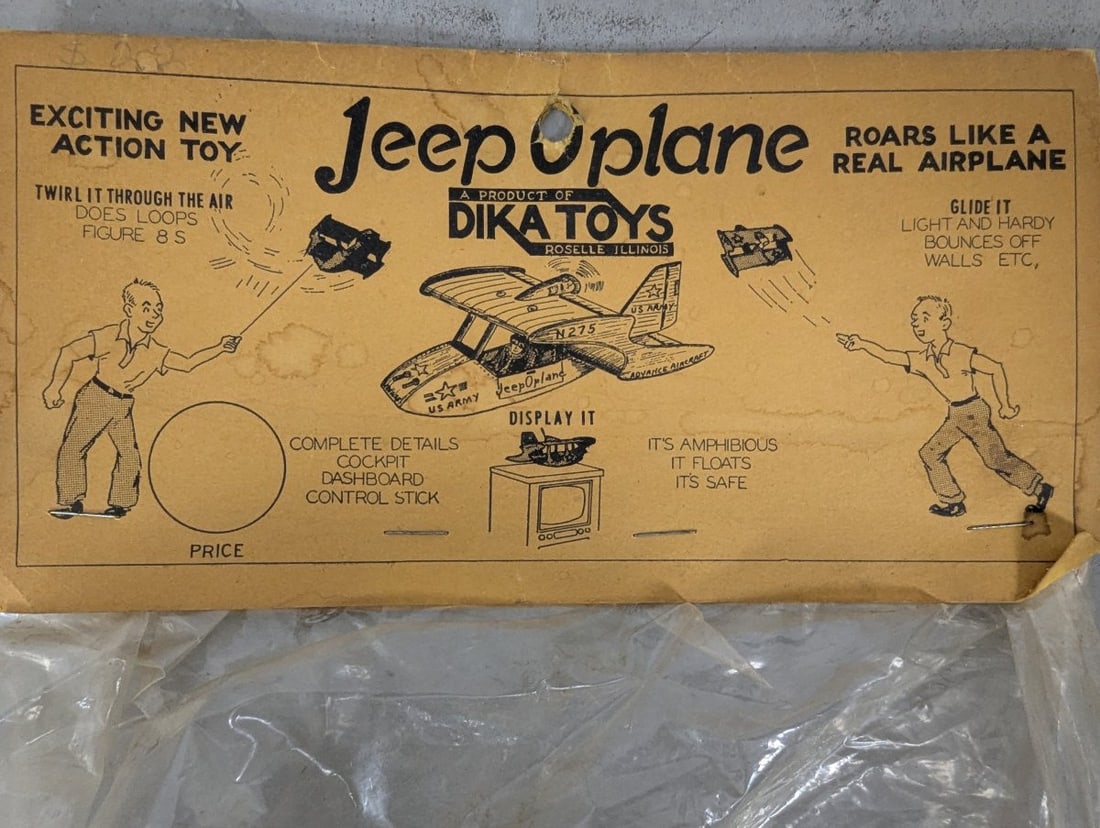 Dika Toys Jeep-O-plane Action Toy Vintage Collector's Item Unassembled - 2