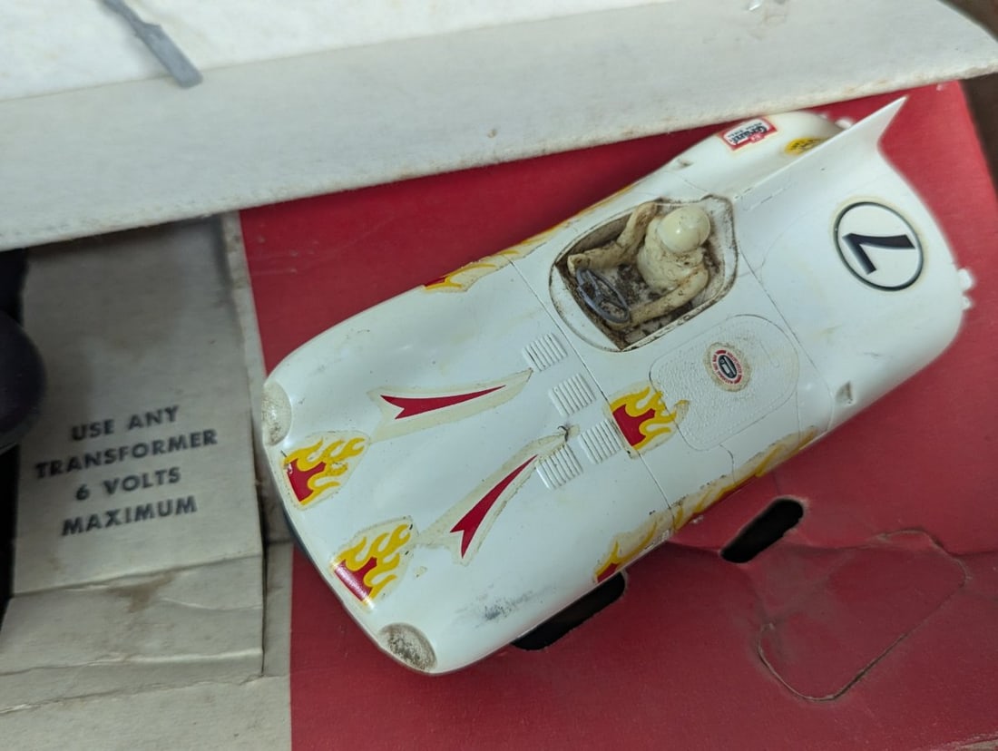 Strombecker Model Electric Road Racing Set Vintage Slot Car Collectible Toy - 5