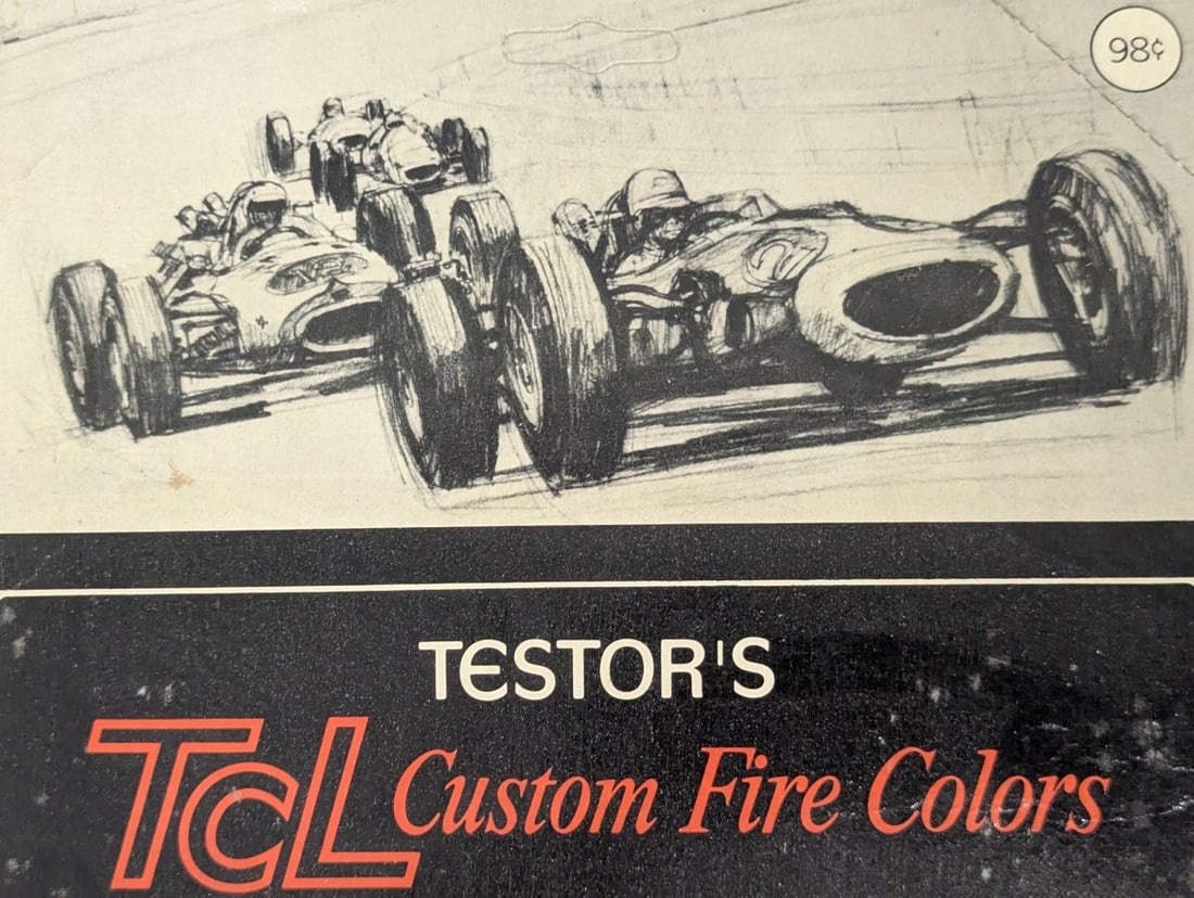 Vintage Testors TCL Custom Fire Colors Slot Car Paint Set by Testor Corporation 1960s NOS - 2