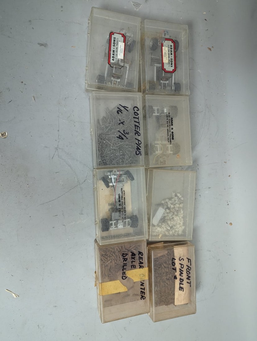 Vintage 1/24 Scale Slot Car Chassis and Parts by Adam & Sons Racing Products - 6