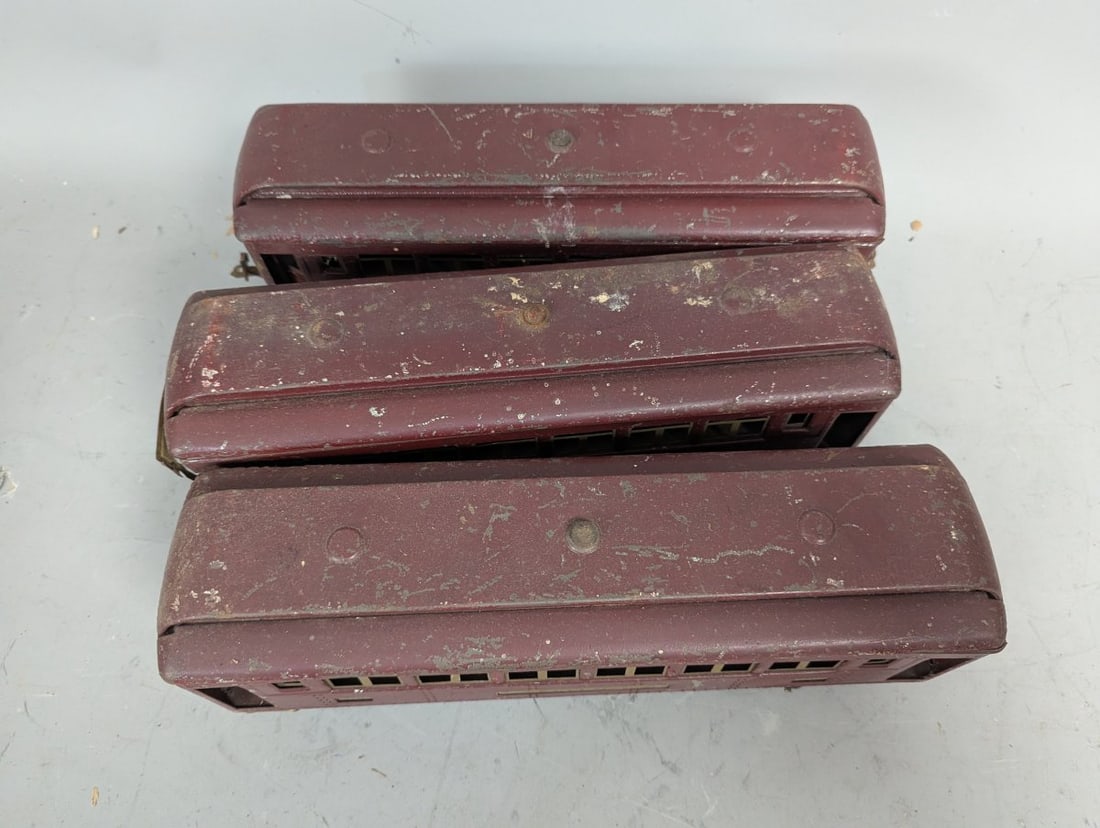 Lionel Standard Gauge Pre-War Passenger Car Set 319 322 Vintage Model Trains - 2