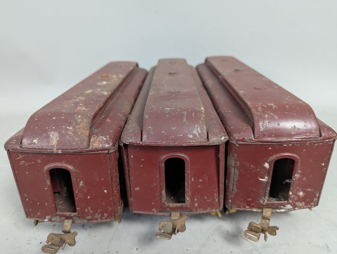 Lionel Standard Gauge Pre-War Passenger Car Set 319 322 Vintage Model Trains - 6