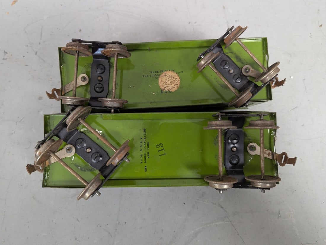 Pre-War Lionel No. 113 Standard Gauge Cattle Car Lot Collectible Model Trains - 4