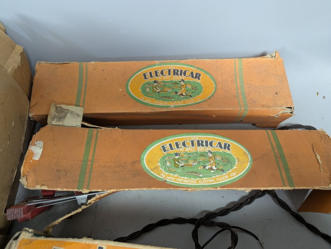 Vintage Kingston Electricar The Auto Builder Toy Set with Original Parts and Boxes - 5