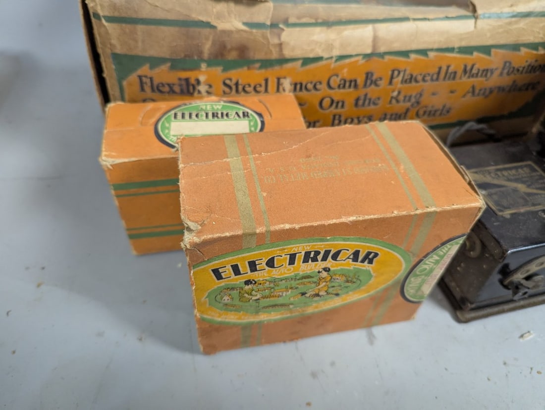 Vintage Kingston Electricar The Auto Builder Toy Set with Original Parts and Boxes - 7