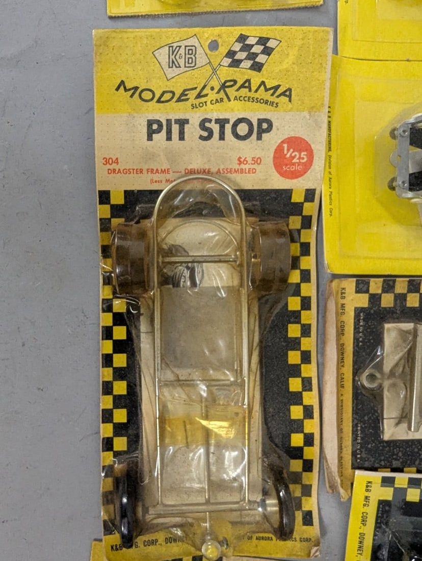 Vintage K&B Aurora Slot Car Accessories New Old Stock Collection from the 1960s - 10