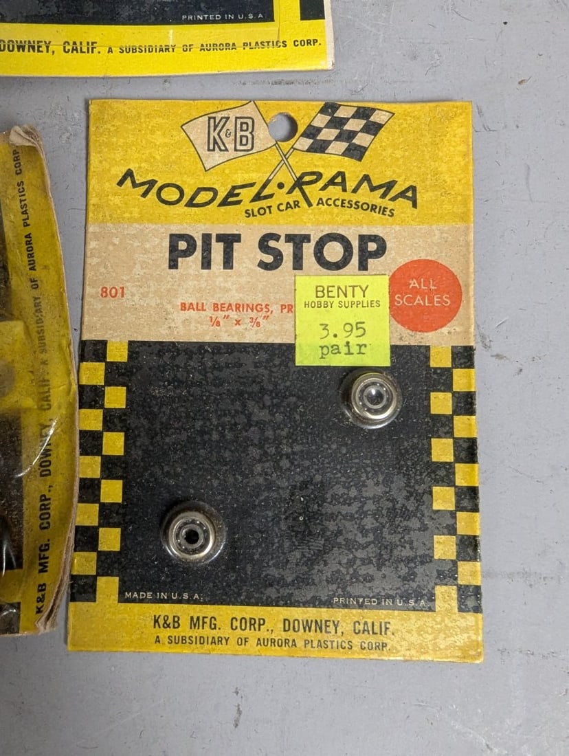 Vintage K&B Aurora Slot Car Accessories New Old Stock Collection from the 1960s - 11