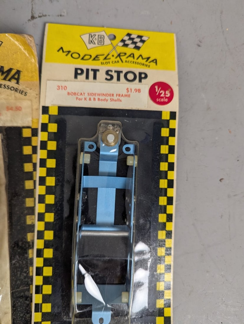 Vintage K&B Aurora Slot Car Accessories New Old Stock Collection from the 1960s - 2