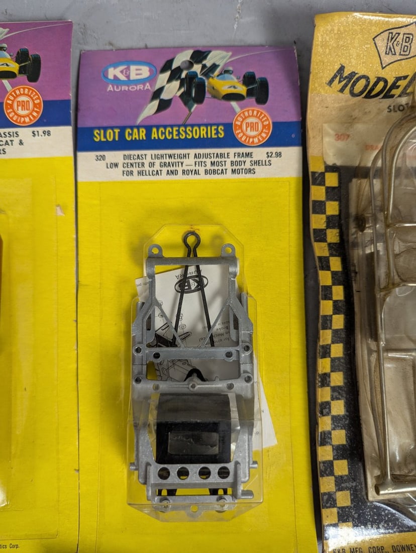 Vintage K&B Aurora Slot Car Accessories New Old Stock Collection from the 1960s - 4