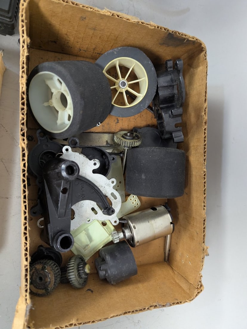Vintage RC Car Lot Futaba Sanwa Tamiya Pro-Line Transmitters Tires Parts Unused - 4