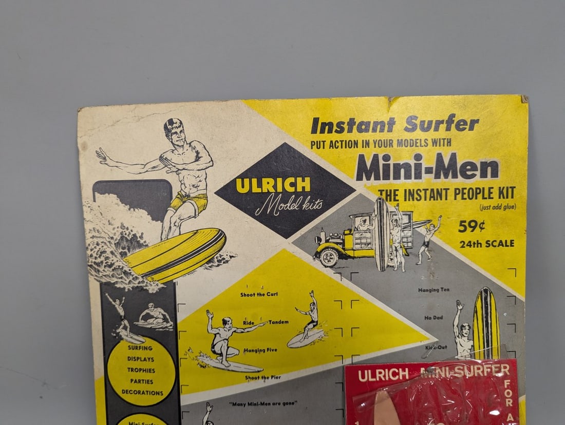 Ulrich Model Kits Instant Surfer Mini-Men Store Display Vintage 1/24 Scale Collection - 2