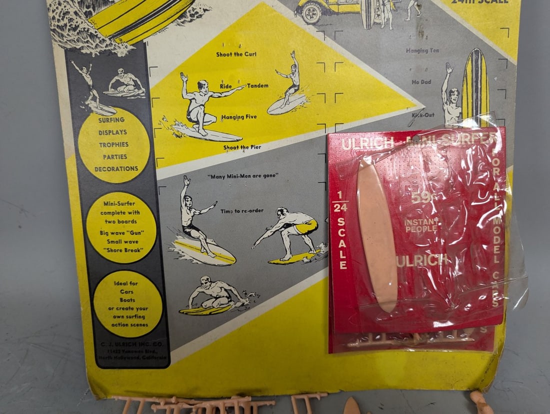 Ulrich Model Kits Instant Surfer Mini-Men Store Display Vintage 1/24 Scale Collection - 3