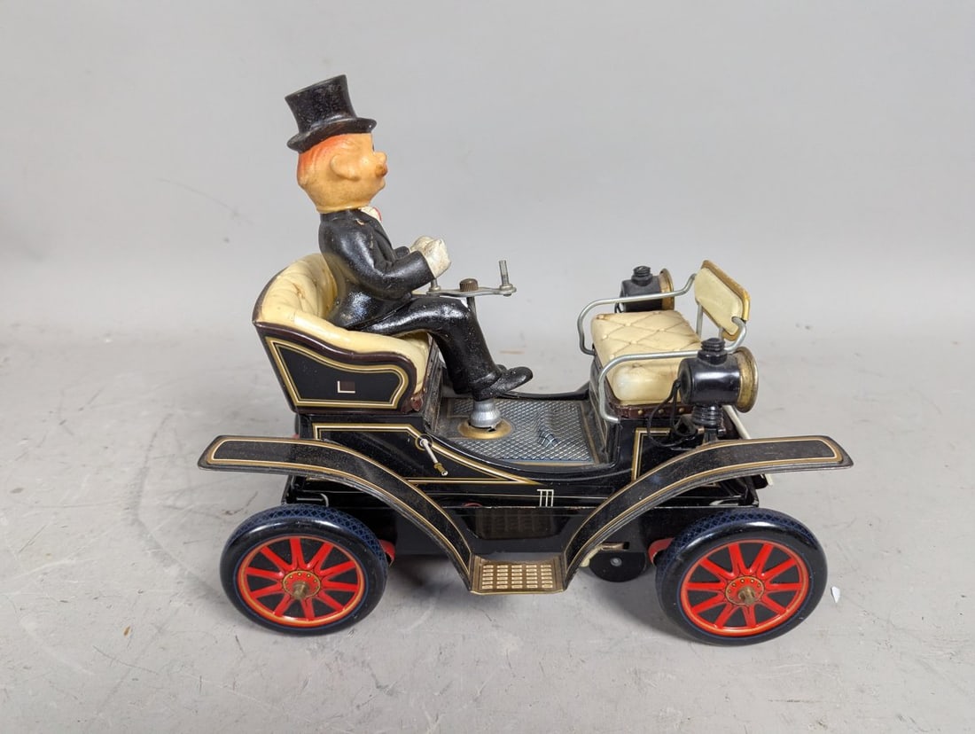 Linemar Marx Battery-Operated 1901 Old Timer Tin Toy Car Collectible Vintage - 3