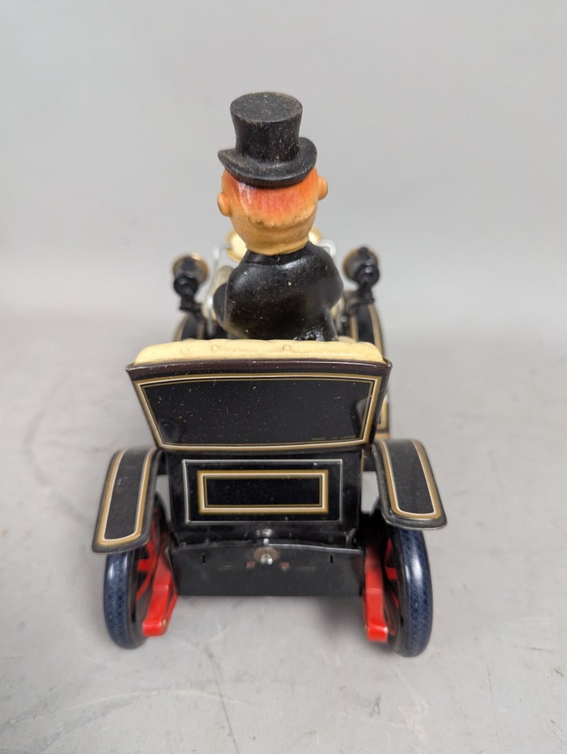 Linemar Marx Battery-Operated 1901 Old Timer Tin Toy Car Collectible Vintage - 4