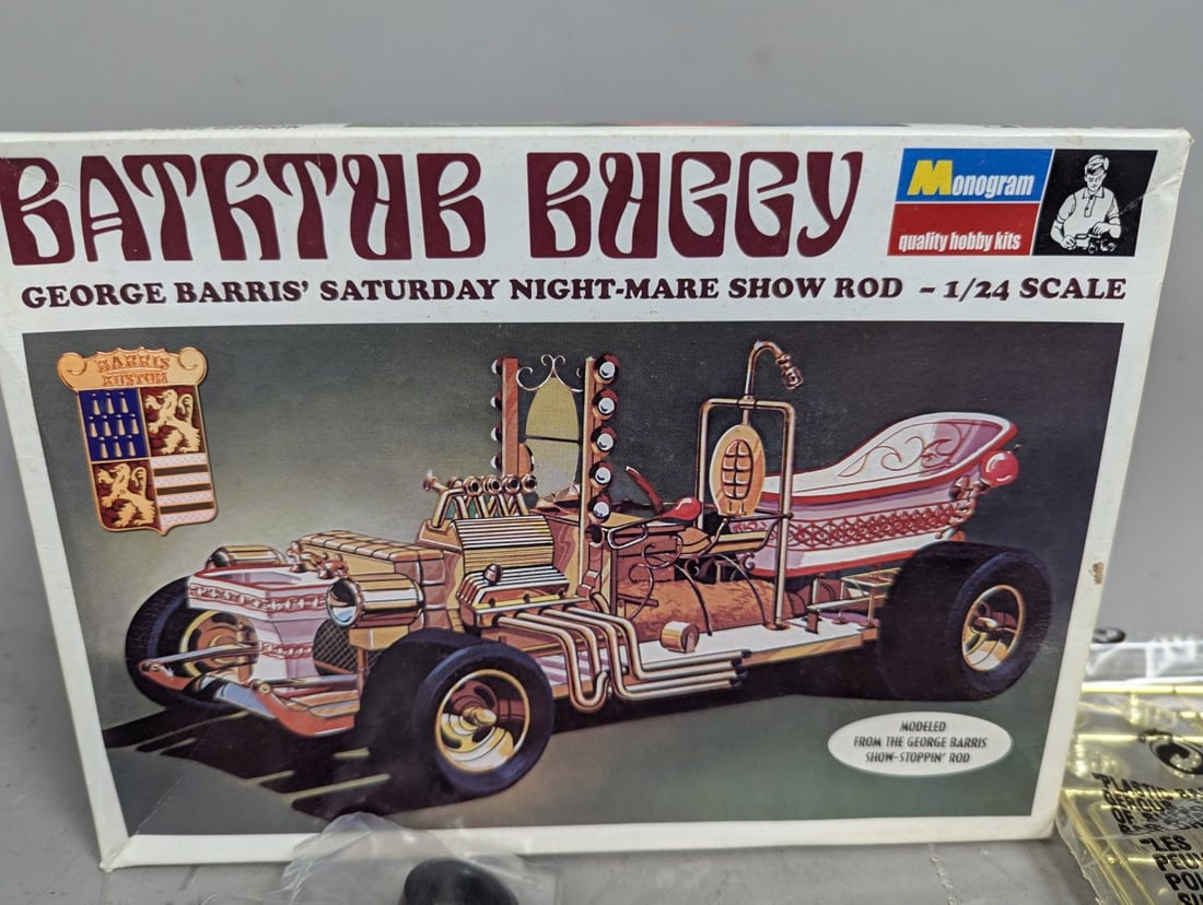 Monogram George Barris Bathtub Buggy Model Kit 1/24 Scale Unbuilt Vintage Model - 2