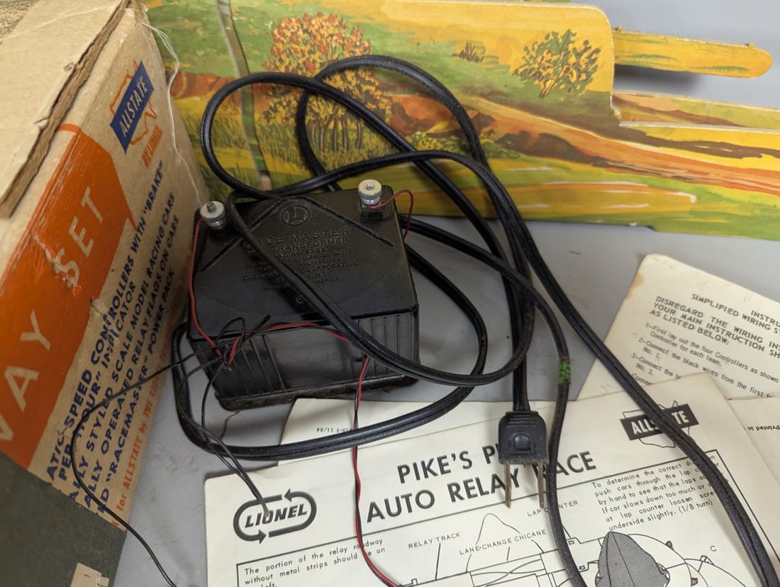 Vintage Allstate HO Scale Relay Racing Set by Lionel Rare Collectible Toy - 4