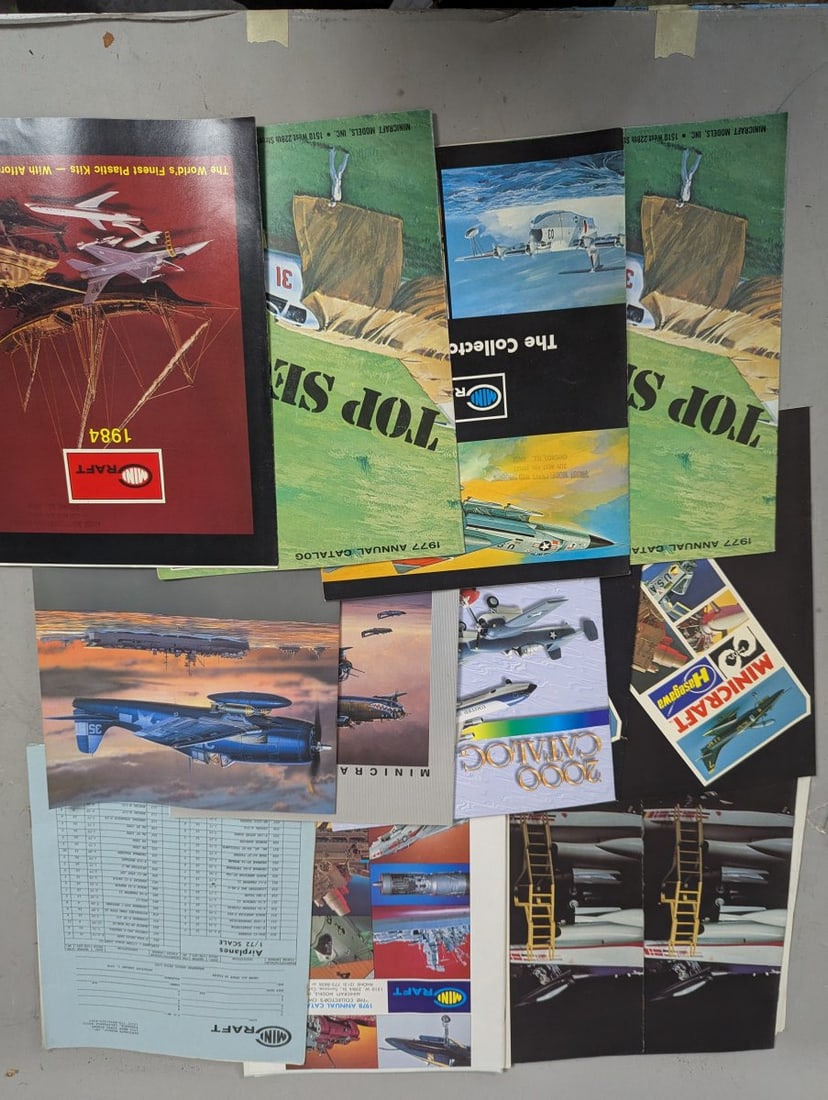 Large Lot Vintage Toy Catalogs & Brochures Including Ertl Entex Arii ESCI Fujimi - 7