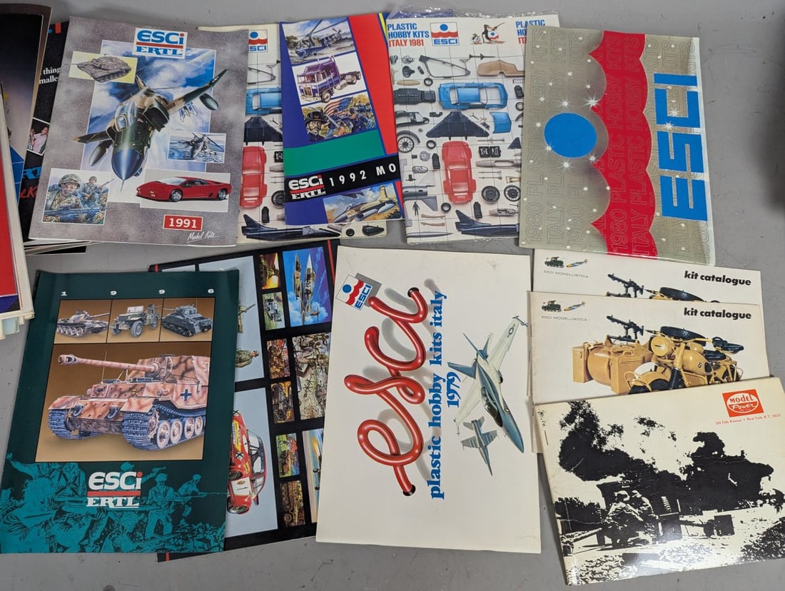 Large Lot Vintage Toy Catalogs & Brochures Including Ertl Entex Arii ESCI Fujimi - 8