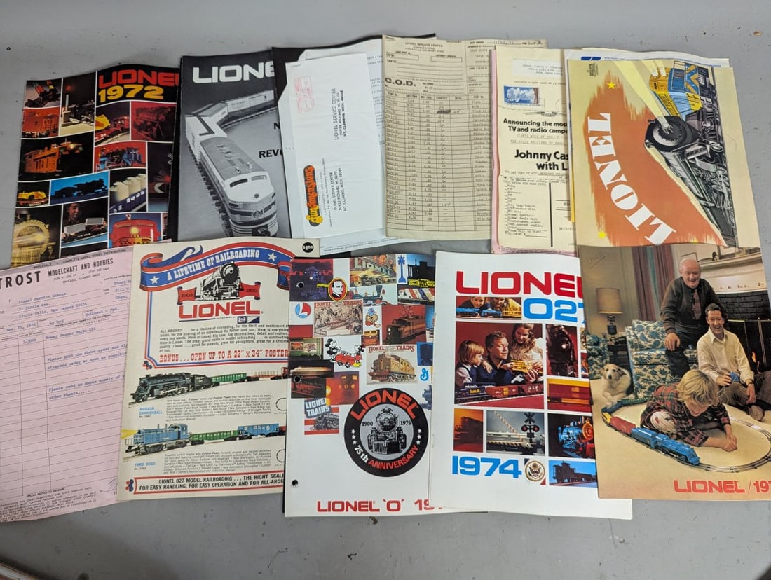Lot of Vintage Lionel Train Catalogs and Paperwork from the 1970s and 1980s - 2