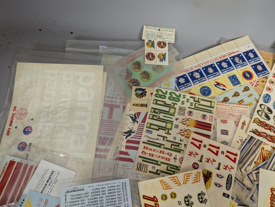 Huge Lot of Vintage Model Kit Decals Micro Scale Scale-Master Astron Jaco-Lac - 2
