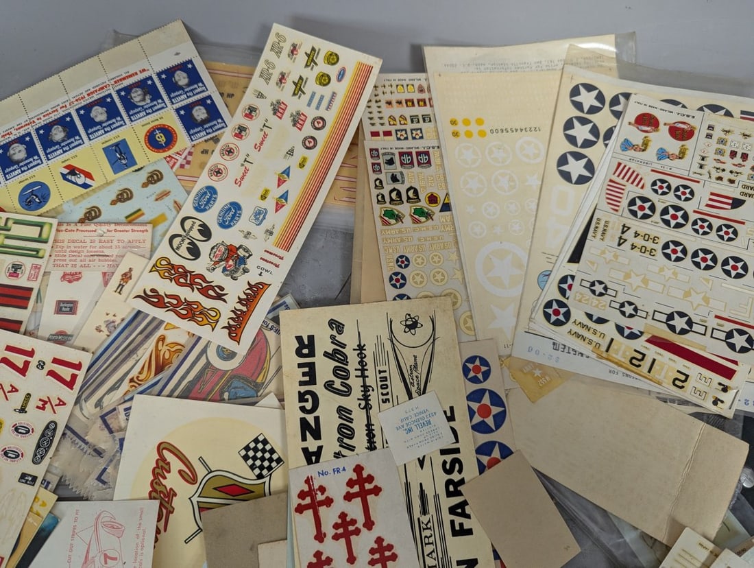 Huge Lot of Vintage Model Kit Decals Micro Scale Scale-Master Astron Jaco-Lac - 3