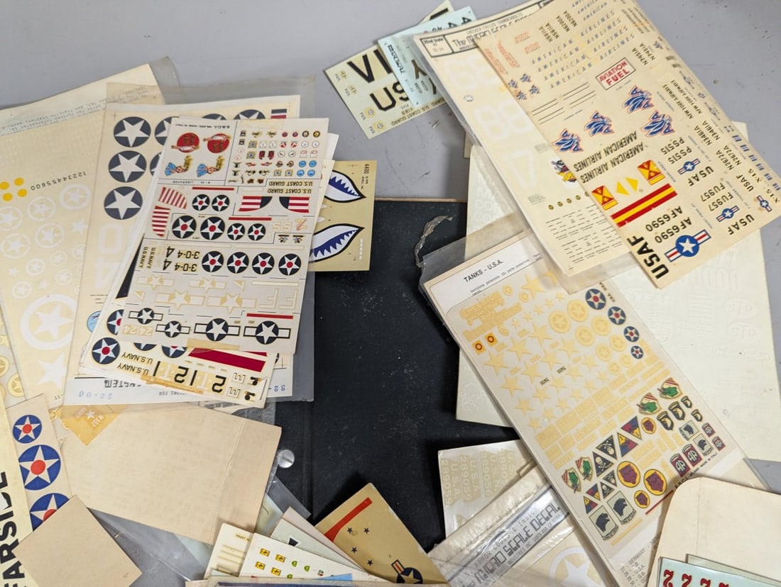 Huge Lot of Vintage Model Kit Decals Micro Scale Scale-Master Astron Jaco-Lac - 4