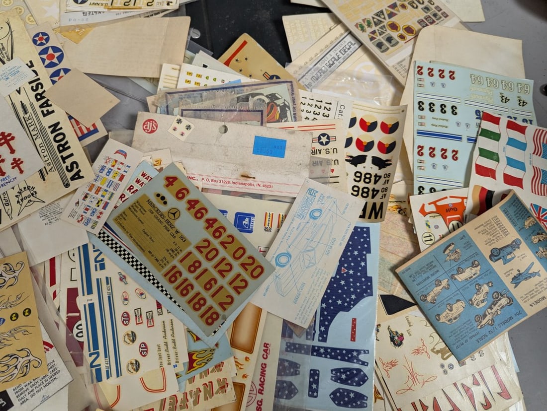 Huge Lot of Vintage Model Kit Decals Micro Scale Scale-Master Astron Jaco-Lac - 5