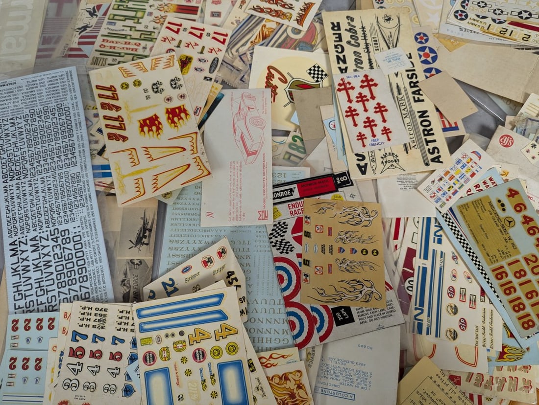 Huge Lot of Vintage Model Kit Decals Micro Scale Scale-Master Astron Jaco-Lac - 6