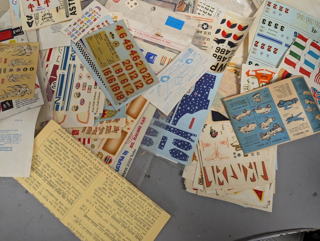 Huge Lot of Vintage Model Kit Decals Micro Scale Scale-Master Astron Jaco-Lac - 8